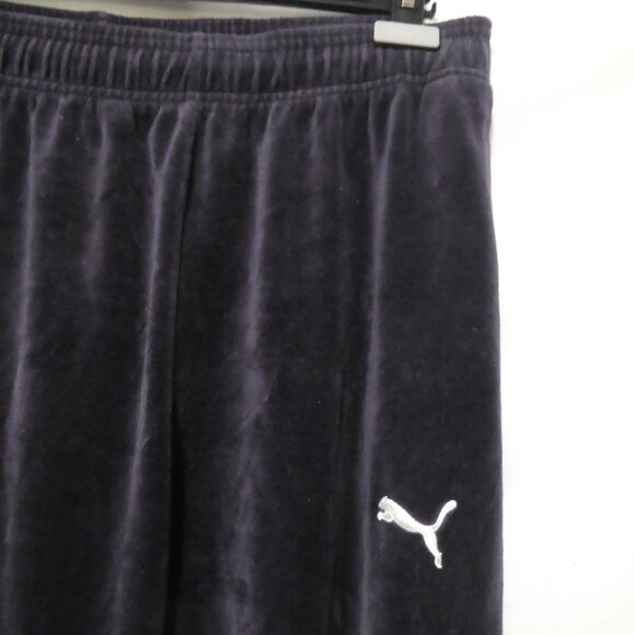 PUMA | large | Purple Velour Exercise Pants With White Stripe Sides | GUC - Picture 5 of 16